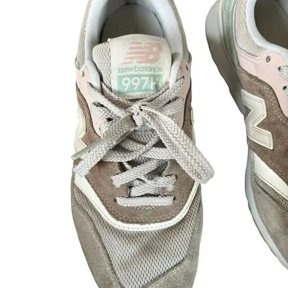 New Balance 997H Women’s Size 8 Tan Pink Shoes Sneakers - Picture 7 of 9